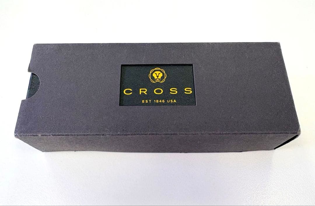 New Cross Twist Ballpoint Pen with NLCS engraving in its original outer box showing slight scuffing