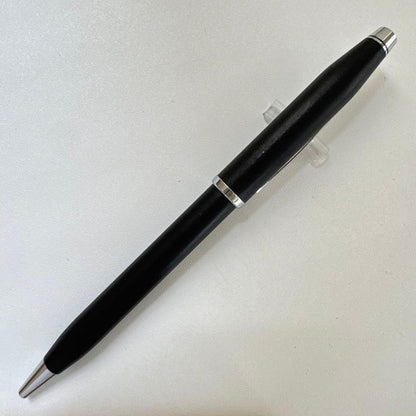 Cross Century II twist ballpoint pen in black color, Japan import, shown with cap closed