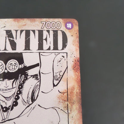 One Piece Monkey D. Luffy OP13-119 character card featuring Portgas D. Ace with white damage corner