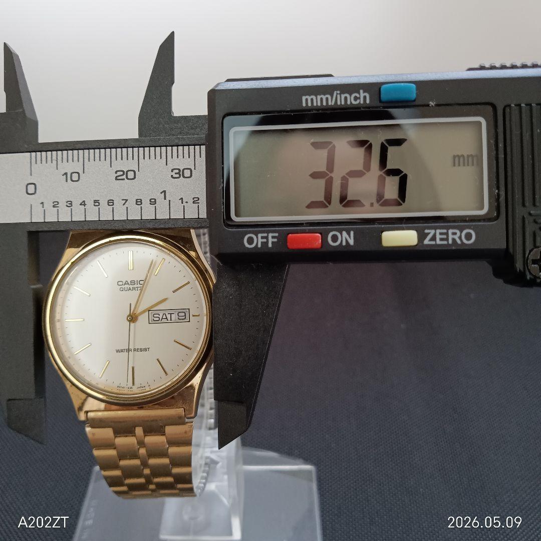 Casio MQ-514 Gold Men’s Date Day 3-Hand Wristwatch — Japan Import