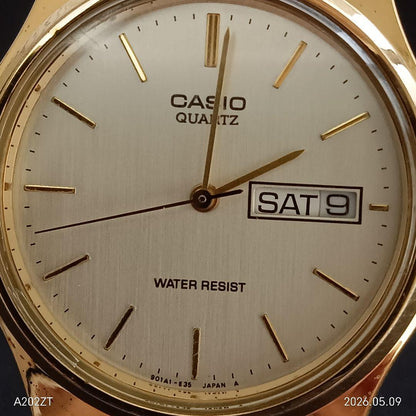 Casio MQ-514 Gold Men’s Date Day 3-Hand Wristwatch — Japan Import