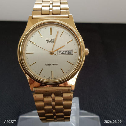 Casio MQ-514 Gold Men’s Date Day 3-Hand Wristwatch — Japan Import
