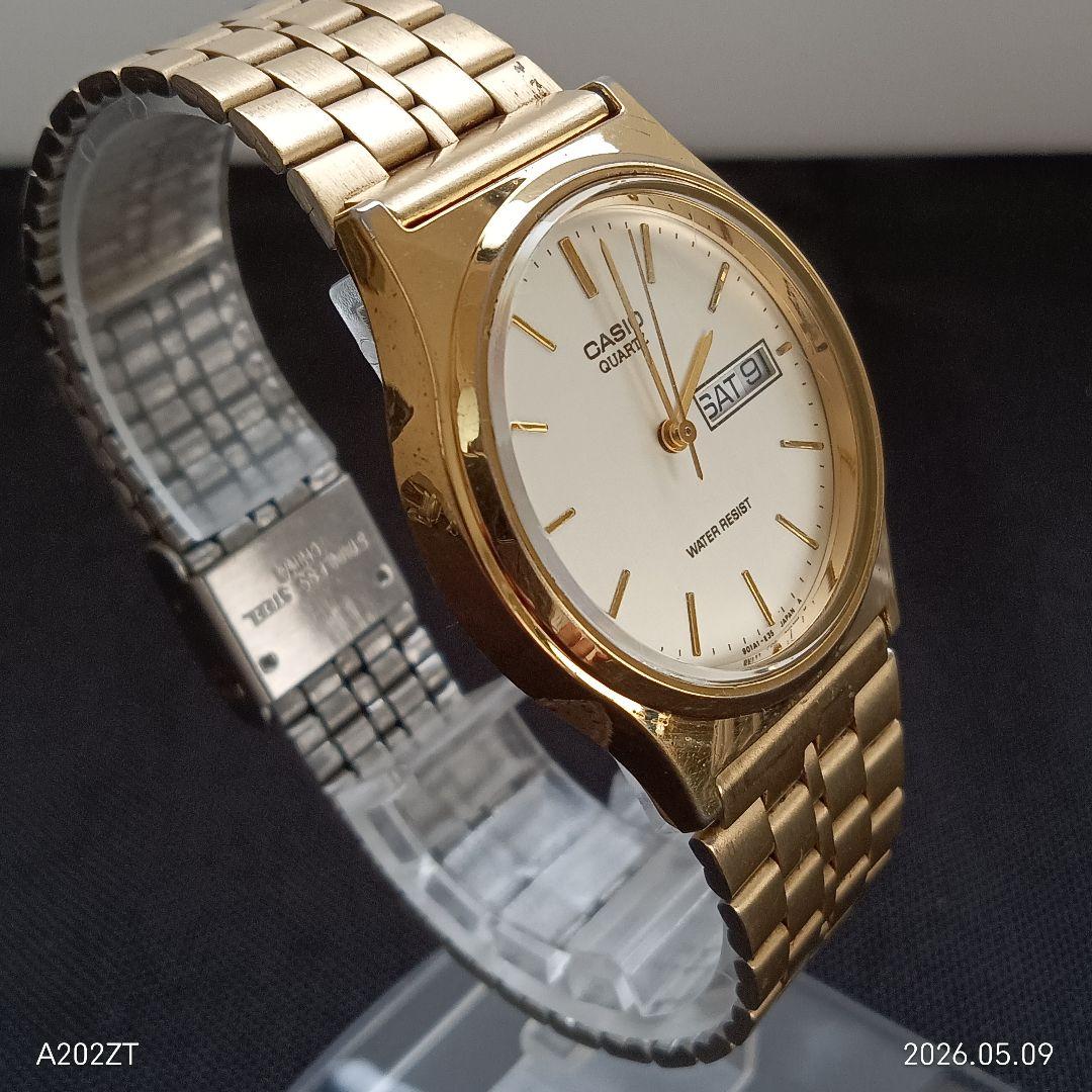 Casio MQ-514 Gold Men’s Date Day 3-Hand Wristwatch — Japan Import
