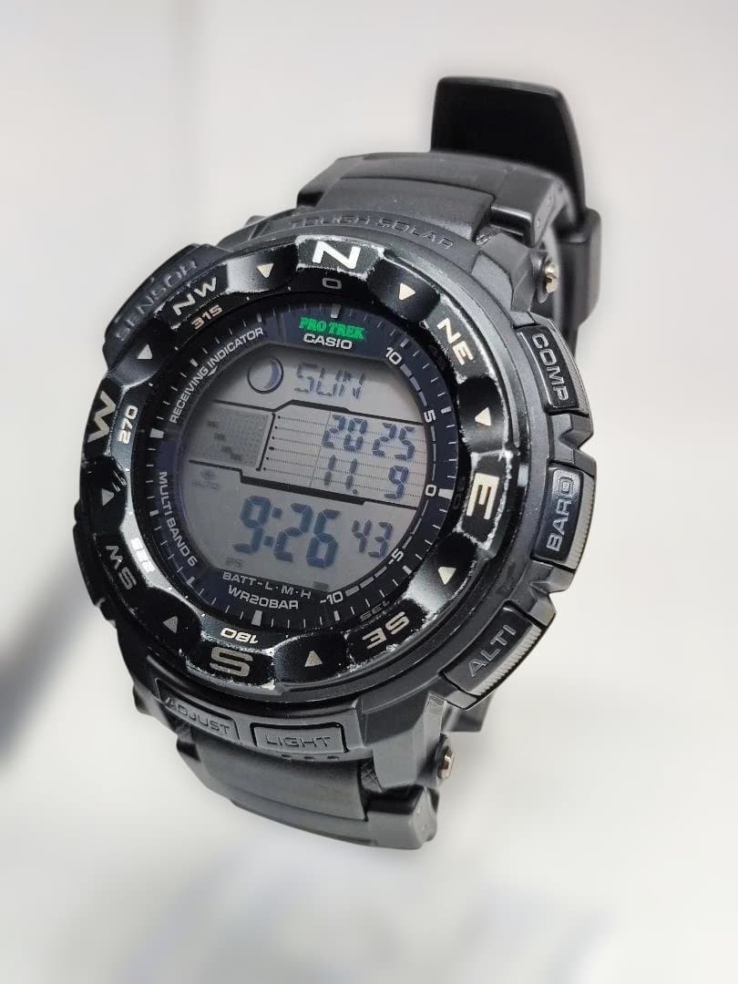 Casio Pro Trek Model PRW-2500-1BJF Digital Watch with Solar Power Waterproof 200m — Japan Import