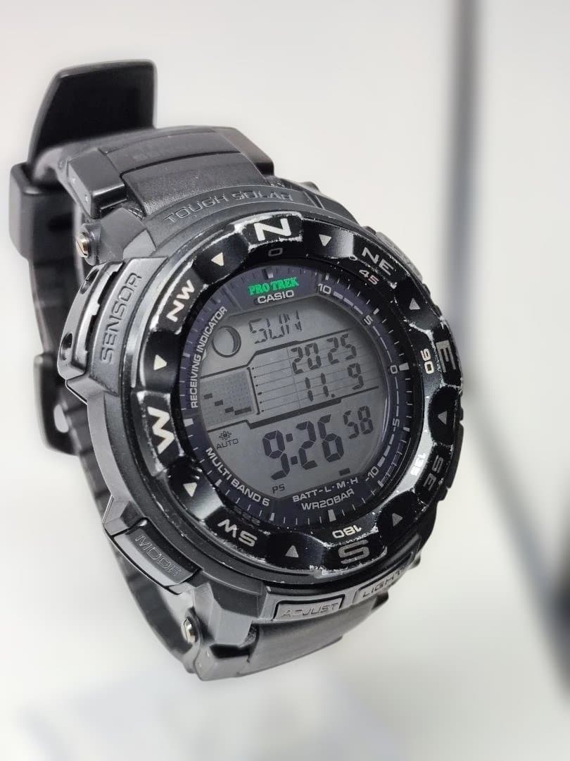 Casio Pro Trek Model PRW-2500-1BJF Digital Watch with Solar Power Waterproof 200m — Japan Import