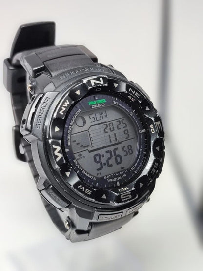 Casio Pro Trek Model PRW-2500-1BJF Digital Watch with Solar Power Waterproof 200m — Japan Import