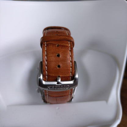 Casio Overland Radio Solar Watch with Green Dial and Leather Band — Japan Import