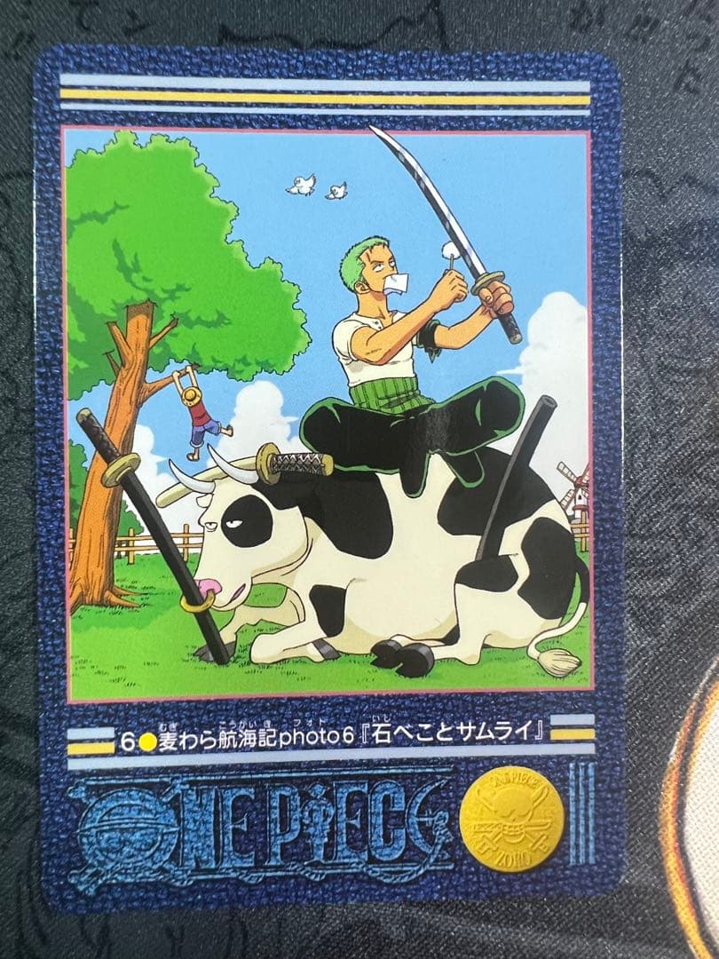 One Piece Visual Adventure 6 Zoro Stone Becket Samurai Japanese collectible card in good condition