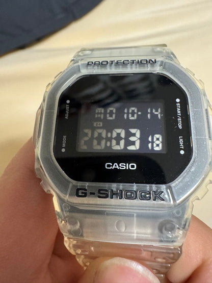 Casio G-Shock Digital Watch Clear Case and Band Shock Resistant Japan Import