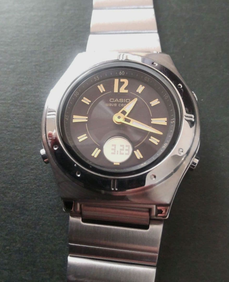 Casio Wave Ceptor Solar Radio Wave Watch — Japan Import