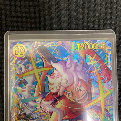 One Piece Monkey D. Luffy SEC Parallel EB04-061 trading card with detailed artwork, Japan import