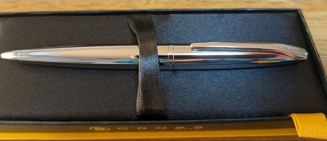 Cross ATX Pure Chrome Ballpoint Pen Model 882-2 Official Japan Genuine Product