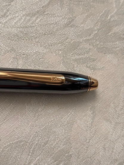 Cross Pen Townsend Series Ballpoint Pen Black Ink Responsible for a Rotation Mechanism