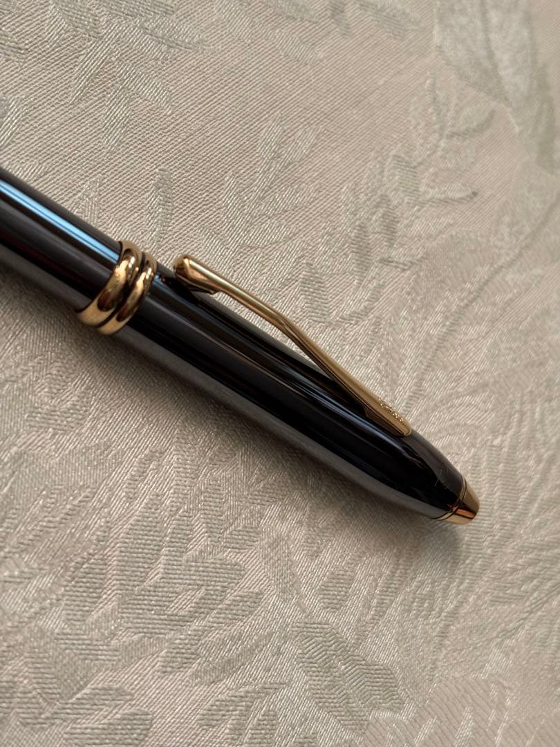 Cross Pen Townsend Series Ballpoint Pen Black Ink Responsible for a Rotation Mechanism