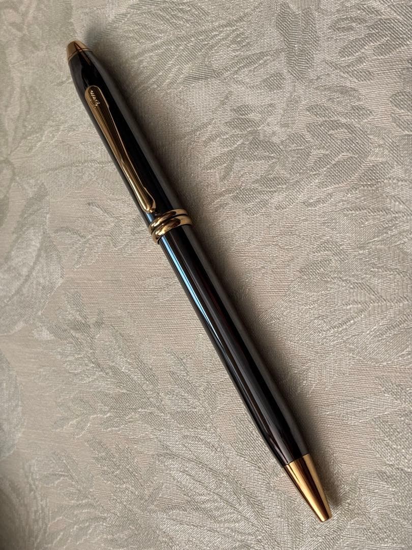 Cross Pen Townsend Series Ballpoint Pen Black Ink Responsible for a Rotation Mechanism