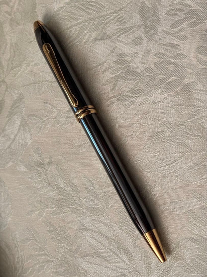 Cross Pen Townsend Series Ballpoint Pen Black Ink Responsible for a Rotation Mechanism