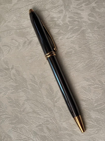 Cross Pen Townsend Series Ballpoint Pen Black Ink Responsible for a Rotation Mechanism