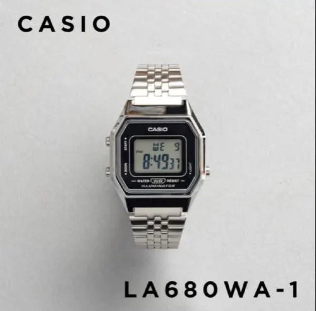 Casio Standard LA680WA-1B Digital Watch with Stainless Steel Band — Japan Import