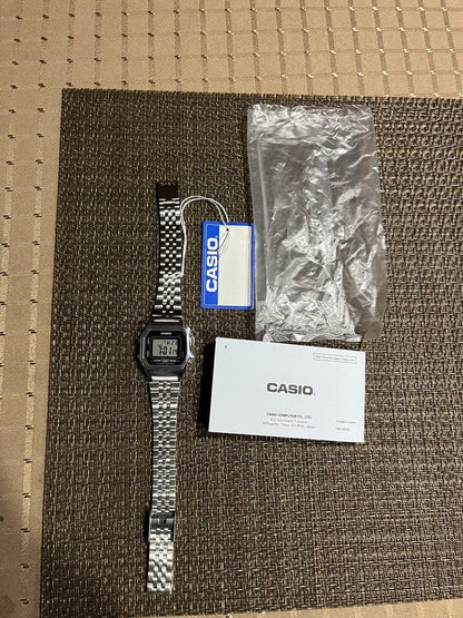 Casio Standard LA680WA-1B Digital Watch with Stainless Steel Band — Japan Import