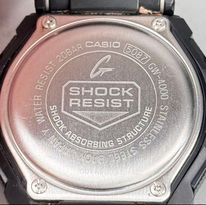 Casio G-Shock GW-4000 Multi Band 6 Tough Solar Watch Black Blue