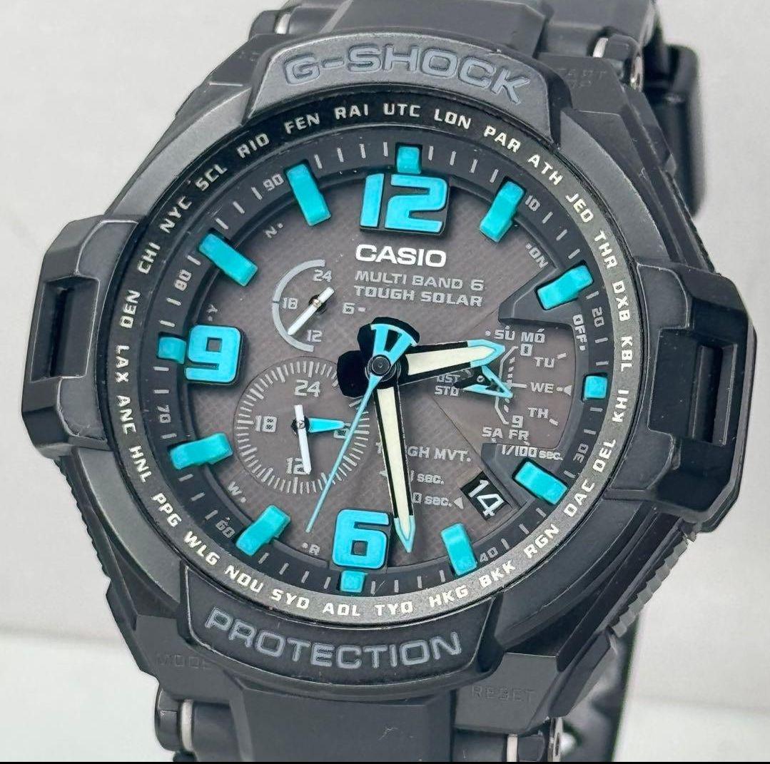 Casio G-Shock GW-4000 Multi Band 6 Tough Solar Watch Black Blue
