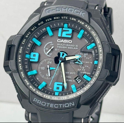 Casio G-Shock GW-4000 Multi Band 6 Tough Solar Watch Black Blue