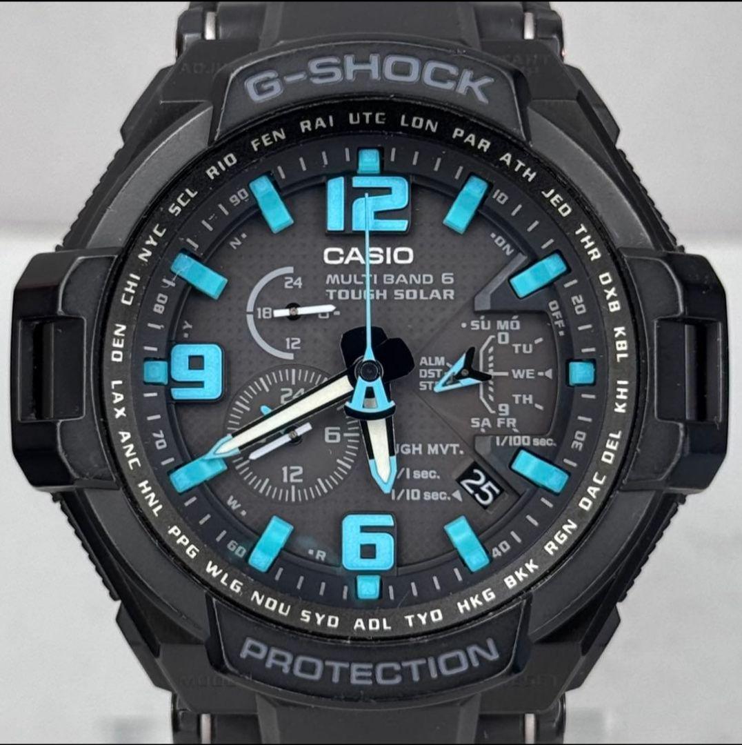 Casio G-Shock GW-4000 Multi Band 6 Tough Solar Watch Black Blue