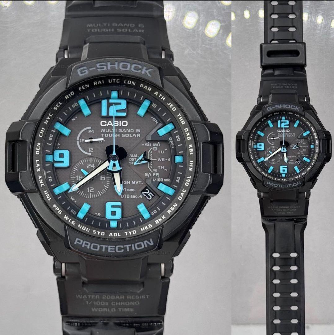 Casio G-Shock GW-4000 Multi Band 6 Tough Solar Watch Black Blue