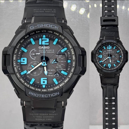 Casio G-Shock GW-4000 Multi Band 6 Tough Solar Watch Black Blue