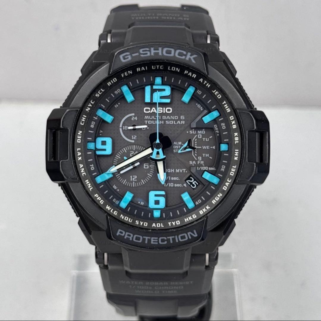 Casio G-Shock GW-4000 Multi Band 6 Tough Solar Watch Black Blue