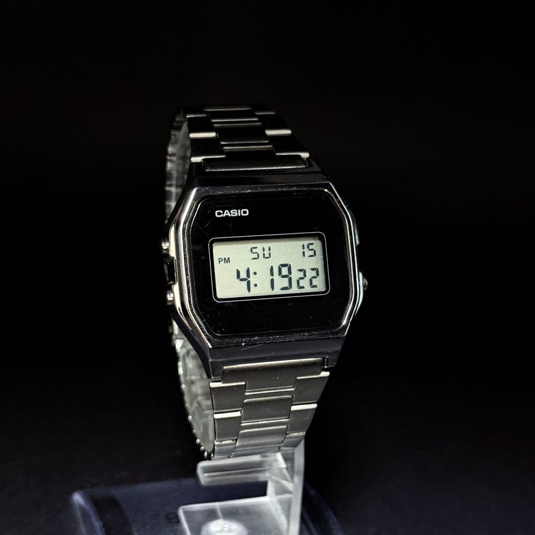 Casio A158WA-1JF Vintage Black Digital-Analog Watch
