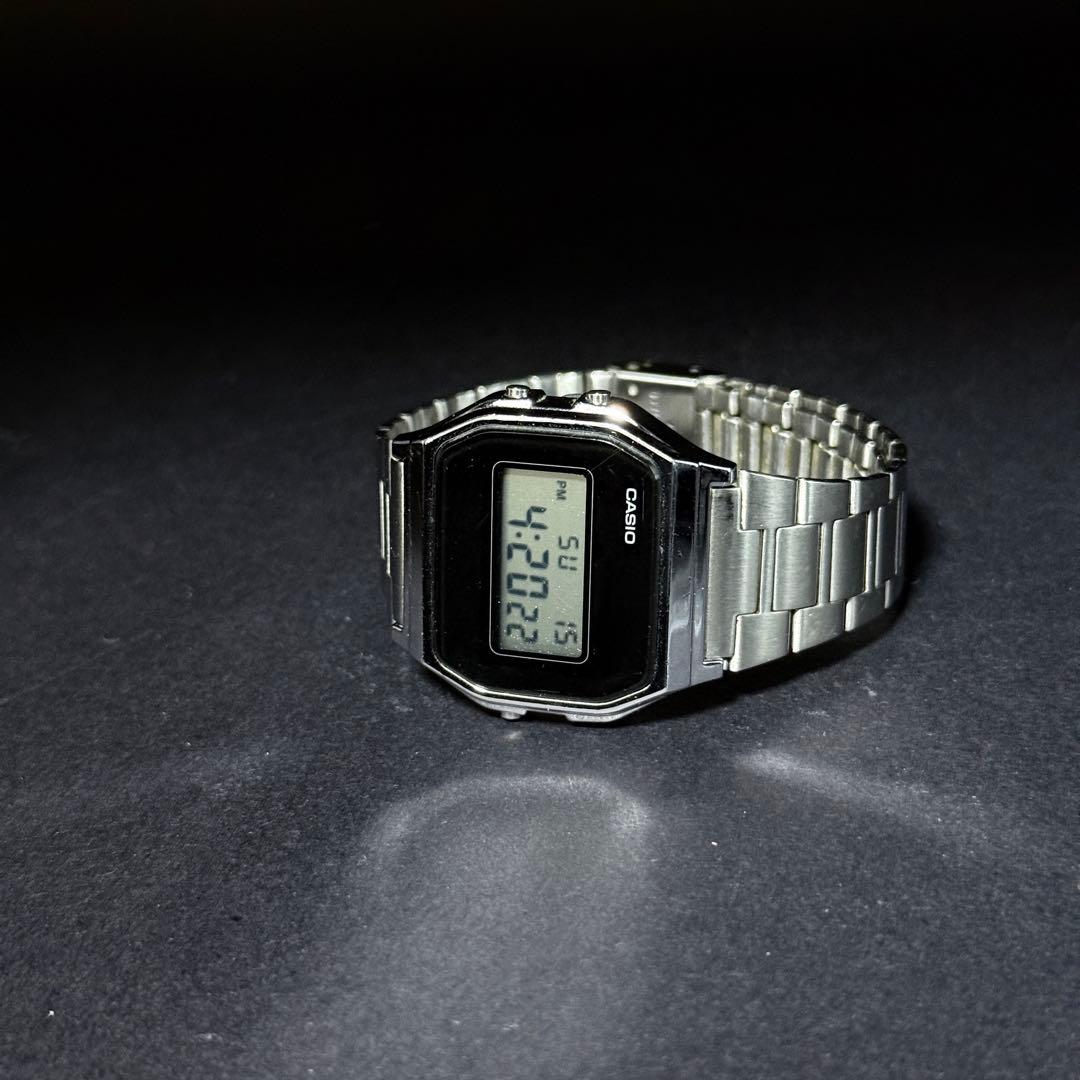 Casio A158WA-1JF Vintage Black Digital-Analog Watch