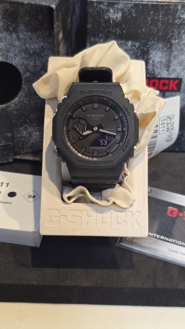 Casio G-Shock GMA-S2100-1ADR Watch All Black Digital Timepiece — Japan Import