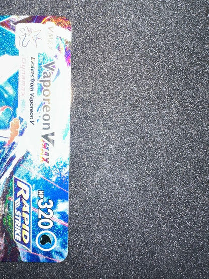 Pokemon Collection North America Vaporeon VMAX promotional card from Sword & Shield series in English