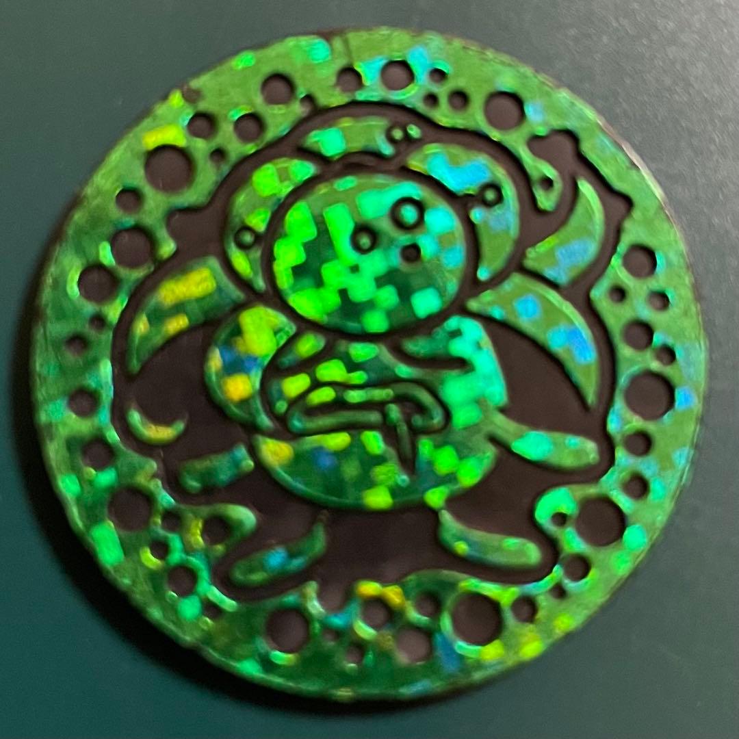 Bandai Pokemon Card Coins 8-set with Jim Leader themes and rare holographic designs from Japan