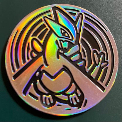 Bandai Pokemon Card Coins 8-set with Jim Leader themes and rare holographic designs from Japan
