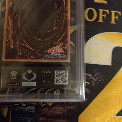 Yugioh Ultimate Dragon Magician 25th ARS10+ appraisal card with certificate from ARS series