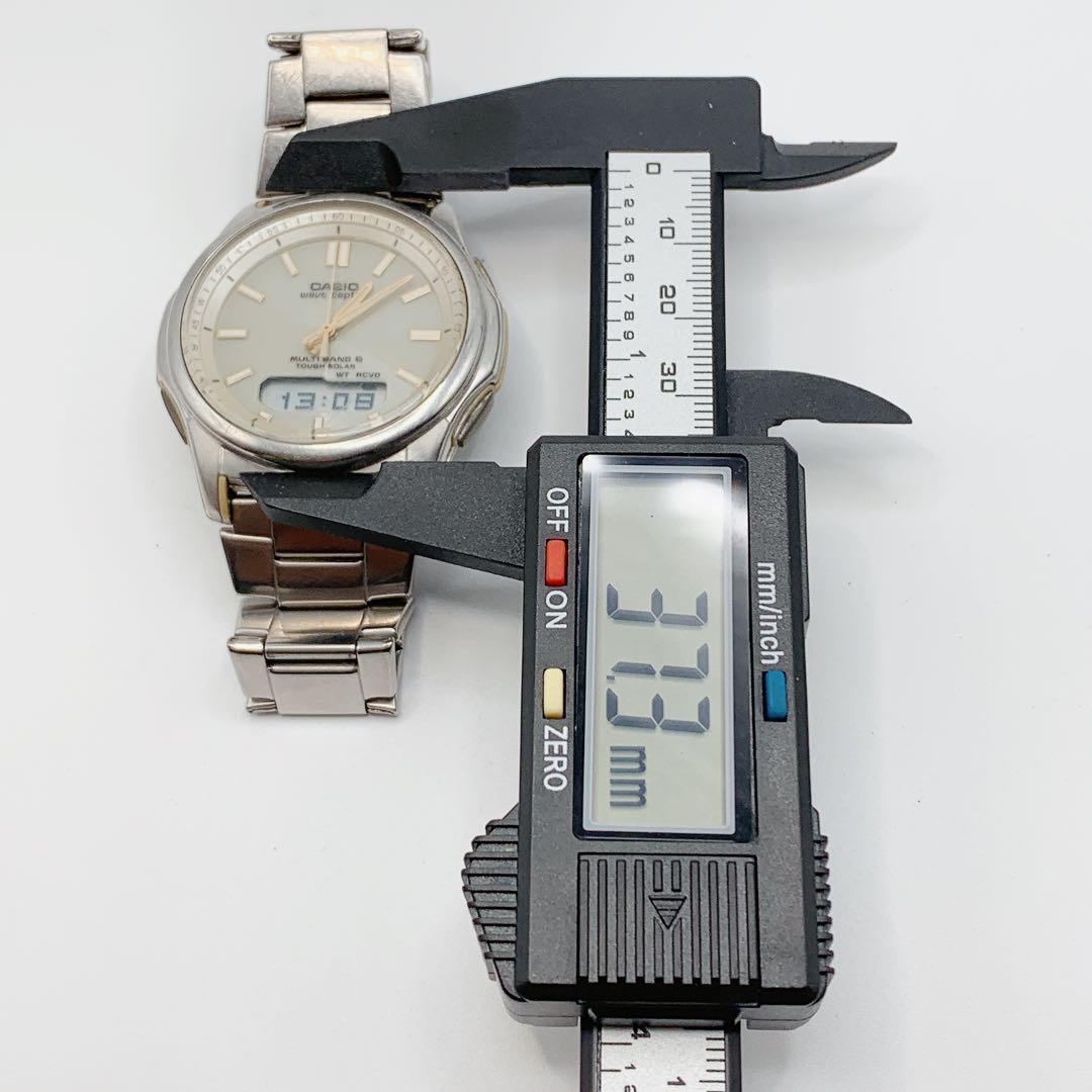 Casio Wave Ceptor Multi-Band 6 Radio Solar Watch with Analog-Digital Display — Japan Import
