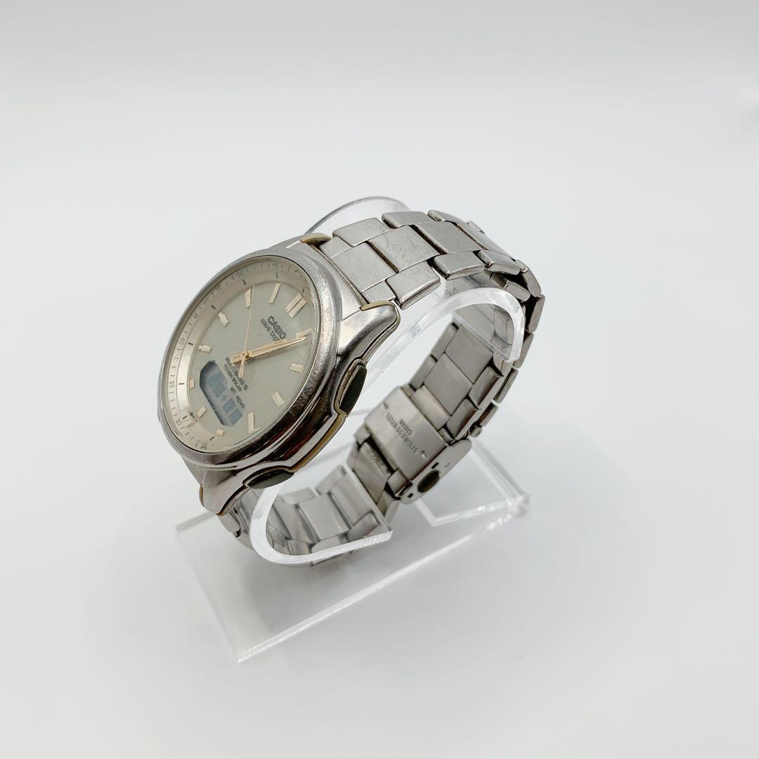 Casio Wave Ceptor Multi-Band 6 Radio Solar Watch with Analog-Digital Display — Japan Import