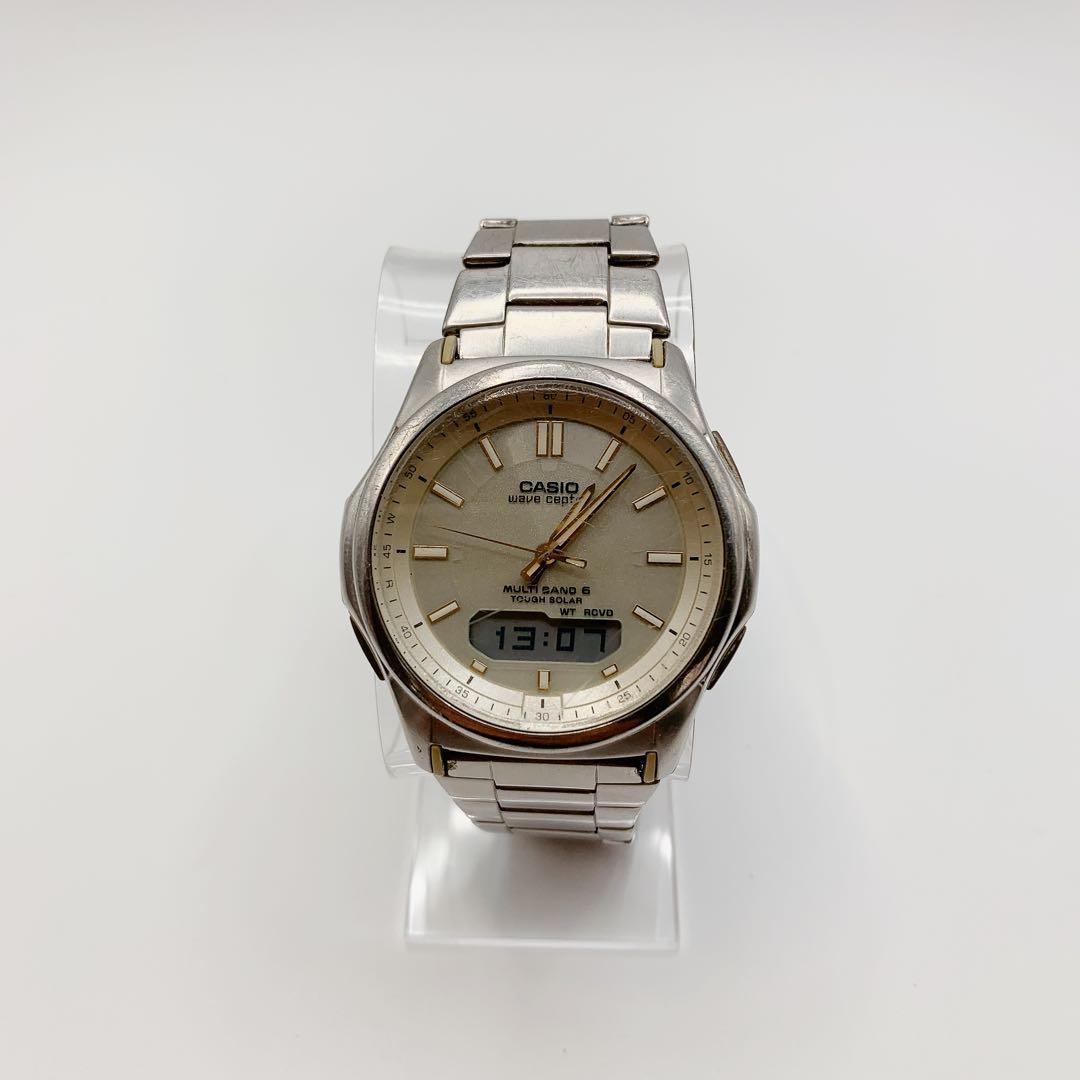 Casio Wave Ceptor Multi-Band 6 Radio Solar Watch with Analog-Digital Display — Japan Import