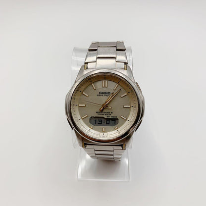 Casio Wave Ceptor Multi-Band 6 Radio Solar Watch with Analog-Digital Display — Japan Import