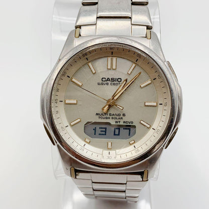 Casio Wave Ceptor Multi-Band 6 Radio Solar Watch with Analog-Digital Display — Japan Import