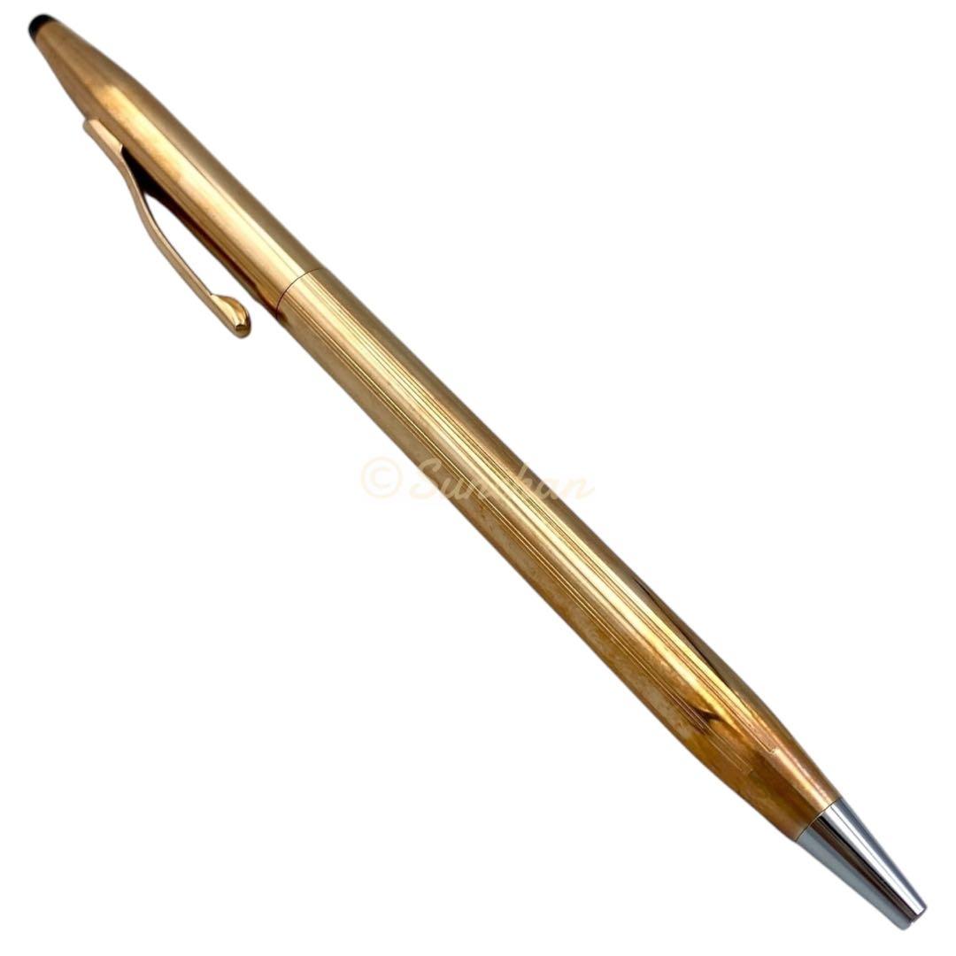 Cross 14KGF Old Logo Ballpoint Pen with Box and Guarantee - Japan Import