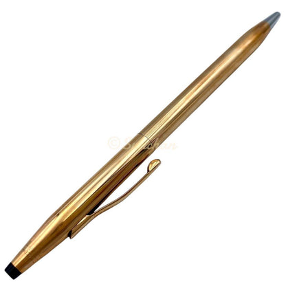 Cross 14KGF Old Logo Ballpoint Pen with Box and Guarantee - Japan Import