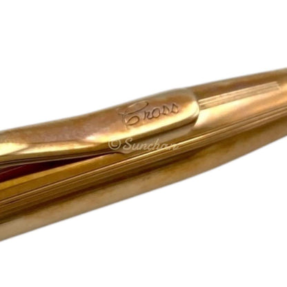Cross 14KGF Old Logo Ballpoint Pen with Box and Guarantee - Japan Import