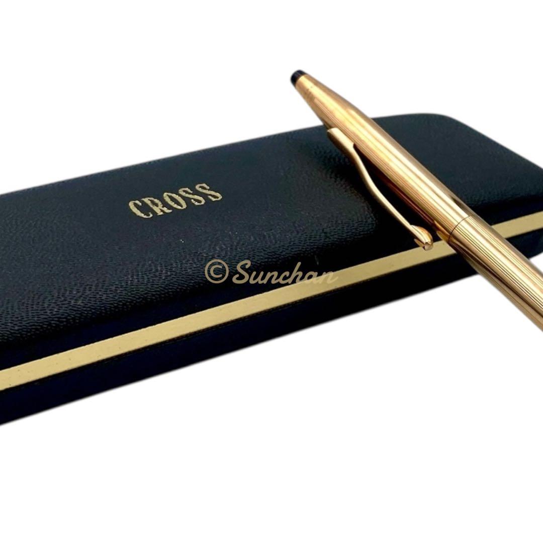 Cross 14KGF Old Logo Ballpoint Pen with Box and Guarantee - Japan Import