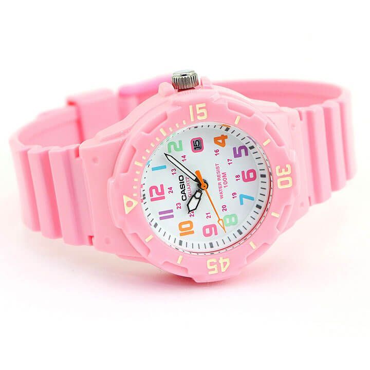 Casio Plastic Watch LRW-200H-4B2 Pink Men and Women Waterproof Quartz Analog Wristwatch Japan Import