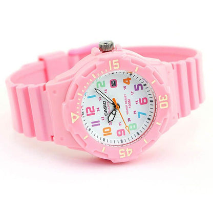 Casio Plastic Watch LRW-200H-4B2 Pink Men and Women Waterproof Quartz Analog Wristwatch Japan Import