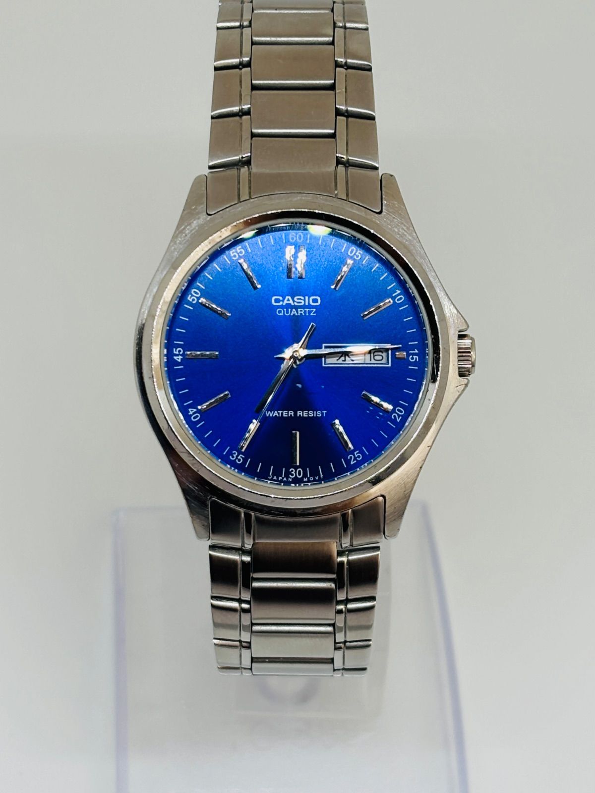 Casio MTP-1239DJ Blue Dial Quartz Watch for Men — Japan Import