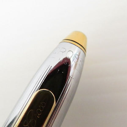 Cross Brand - Cross Classic Century Repeating Mechanism Ballpoint Pen and Mechanical Pencil Set in Gold and Silver — Japan Import